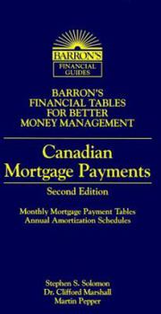 Paperback Canadian Mortgage Payments Book