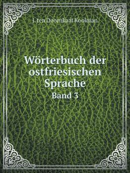 Paperback W?rterbuch der ostfriesischen Sprache Band 3 [German] Book