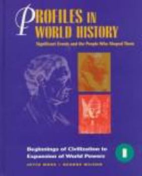 Hardcover Profiles in World History Edition 1.: Significant Events and the People Who Shaped Them Book