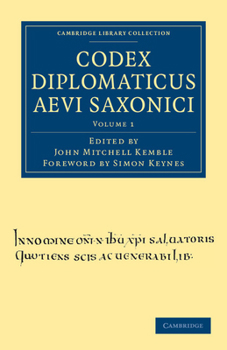 Paperback Codex Diplomaticus Aevi Saxonici [Latin] Book