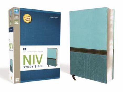 Imitation Leather Study Bible-NIV-Large Print [Large Print] Book