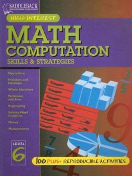 Paperback Math Computation Skills & Strategies Level 6 Book