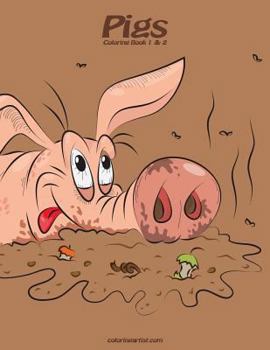 Paperback Pigs Coloring Book 1 & 2 Book