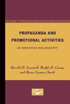 Paperback Propaganda and Promotional Activities: An Annotated Bibliography Book
