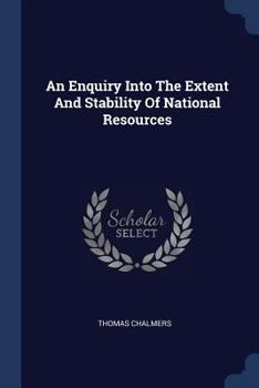 Paperback An Enquiry Into The Extent And Stability Of National Resources Book
