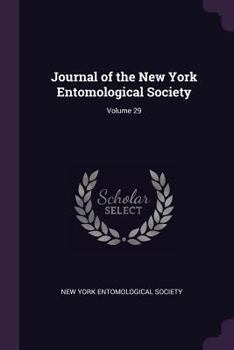 Paperback Journal of the New York Entomological Society; Volume 29 Book