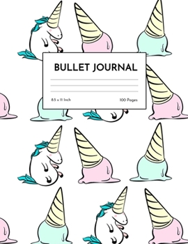 Bullet Journal: Simple Unicorn Dot Grid Notebook - Dotted Note Pad for Kids, Girls, Teens, Tweens, Women - Gifts for Birthday and Christmas | Design 98833