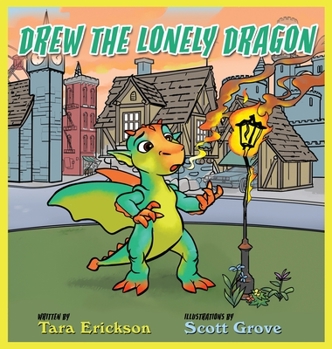 Hardcover Drew The Lonely Dragon [Large Print] Book