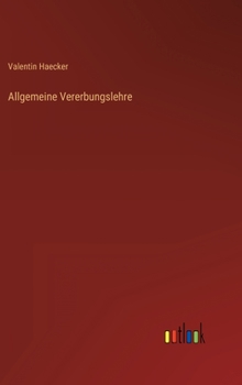 Hardcover Allgemeine Vererbungslehre [German] Book