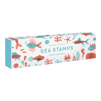 Misc. Sea Stamps: 25 Stamps + 2 Ink Pads Book