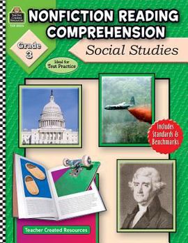 Paperback Nonfiction Reading Comprehension: Social Studies, Grade 3 Book