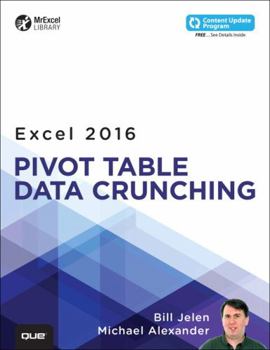 Paperback Excel 2016 Pivot Table Data Crunching Book