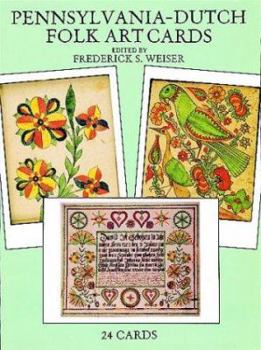 Paperback Pennsylvania-Dutch Folk Art Cards: 24 Ready-To-Mail Cards Book