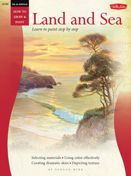 Paperback Oil & Acrylic: Land and Sea: Learn to Paint Step by Step Book