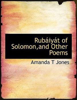 Paperback Rub Iy T of Solomon, and Other Poems [Large Print] Book