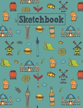 Paperback Sketchbook: 8.5 x 11 Notebook for Creative Drawing and Sketching Activities with Berlin Germany Themed Cover Design Book