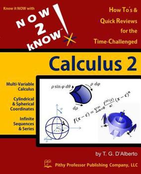 Paperback NOW 2 kNOW Calculus 2 Book