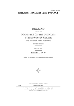 Paperback Internet security and privacy Book