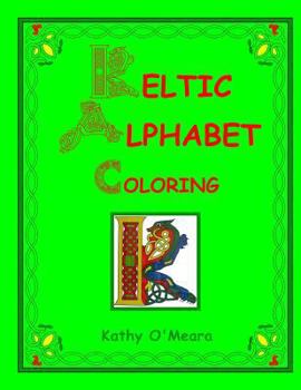 Paperback Keltic Alphabet Coloring: Capital Letters Book
