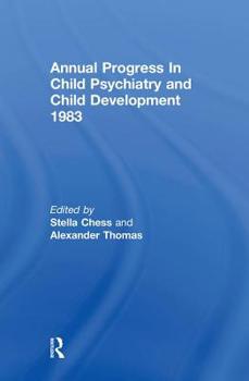 Hardcover 1983 Annual Progress In Child Psychiatry Book