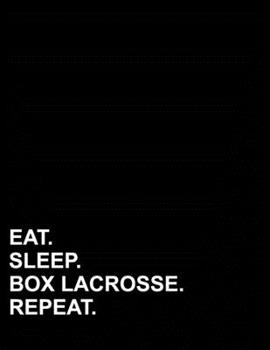 Paperback Eat Sleep Box Lacrosse Repeat: Two Column Ledger Accounting Ledger Book, Accounting Ledger For Kids, Bookkeeping Ledger Sheets, 8.5" x 11", 100 pages Book