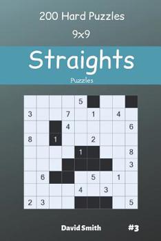 Paperback Straights Puzzles - 200 Hard Puzzles 9x9 vol.3 Book