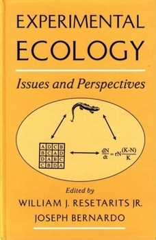 Hardcover Experimental Ecology: Issues and Perspectives Book