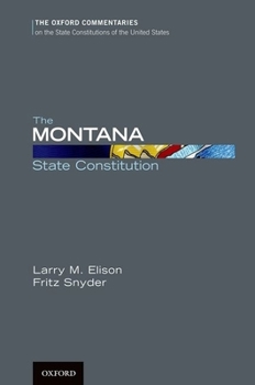 Hardcover The Montana State Constitution Book