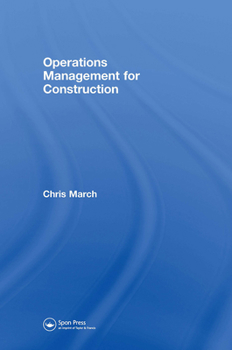 Hardcover Operations Management for Construction Book