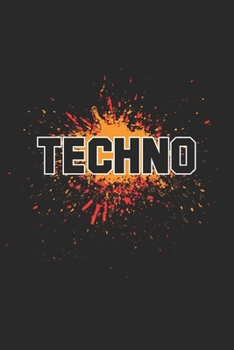 Paperback Techno: DIN A5 Notizbuch kariert [German] Book
