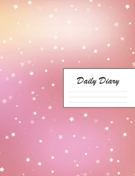 Daily Diary: Blank 2020 Journal Entry Writing Paper for Each Day of the Year | Pale Pink Star Dust | January 20 - December 20 | 366 Dated Pages | A ... Your Life, Set Goals & Get Things Done