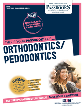 Paperback Orthodontics/Pedodontics (Q-93): Passbooks Study Guide Volume 93 Book
