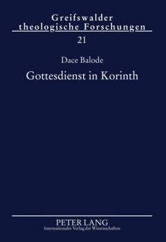 Hardcover Gottesdienst in Korinth [German] Book