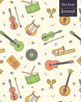 Paperback Dot Grid Journal: Notebook Planner with Music Themed Cover Design Book