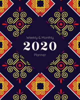 Paperback 2020 Weekly & Monthly Planner: Navy Spice 8"x10" (20.32cm x 25.4cm) Jan 1, 2020 to Dec 31, 2020: Weekly & 12 Month Planner + Calendar View Notebook ... Organizer (Beautiful Calendar Books for 2020) Book