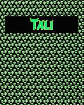 Paperback 120 Page Handwriting Practice Book with Green Alien Cover Tali: Primary Grades Handwriting Book