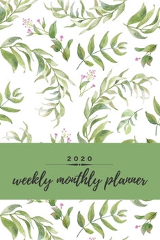 Paperback 2020 Weekly Monthly Planner: Floral Weekly & Monthly Calendar for 2020 With Extra Space For Notes Watercolor Notebook for Women 136 pages 6x9 Book