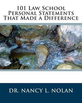 Paperback 101 Law School Personal Statements That Made a Difference Book