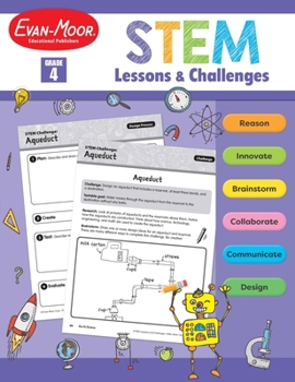 Paperback Stem Lessons and Challenges, Grade 4 Teacher Resource Book