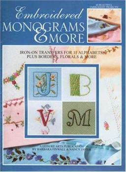 Paperback Embroidered Monograms & More Book