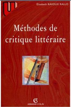 Paperback Méthodes de critique littéraire [French] Book