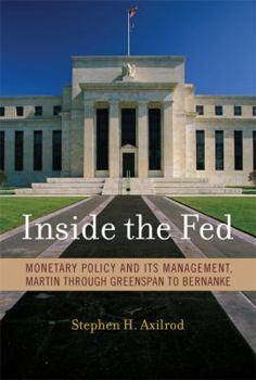 Hardcover Inside the Fed: Monetary Policy and Its Management, Martin Through Greenspan to Bernanke Book