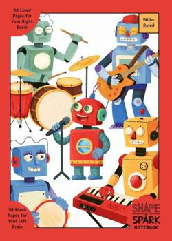 Shape & Spark Notebook: Alternating Wide-Ruled and Blank Pages for Writing, Sketching, Planning, and Creative Exploration (Graffiti Speak Up 5)