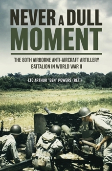 Hardcover Never a Dull Moment: The 80th Airborne Anti-Aircraft Artillery Battalion in World War II Book