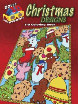 Paperback 3-D Coloring Book - Christmas Designs Book