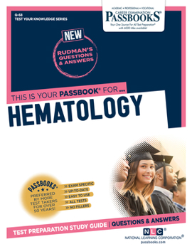 Paperback Hematology (Q-68): Passbooks Study Guide Volume 68 Book