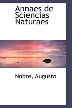 Paperback Annaes de Sciencias Naturaes Book