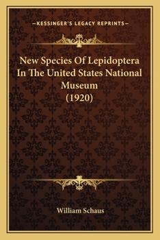 New Species Of Lepidoptera In The United States National Museum