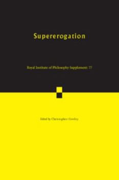 Paperback Supererogation Book