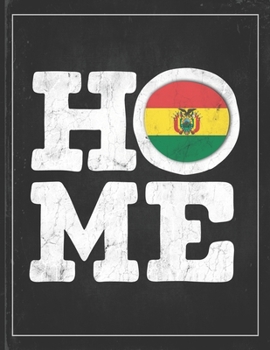 Home: Bolivia Flag Planner for Bolivian Coworker Friend from Sucre, La Paz Lightly Lined Pages Daily Journal Diary Notepad